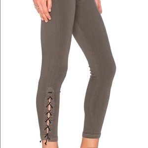 Hudson Nix Lace Up Hem Crop